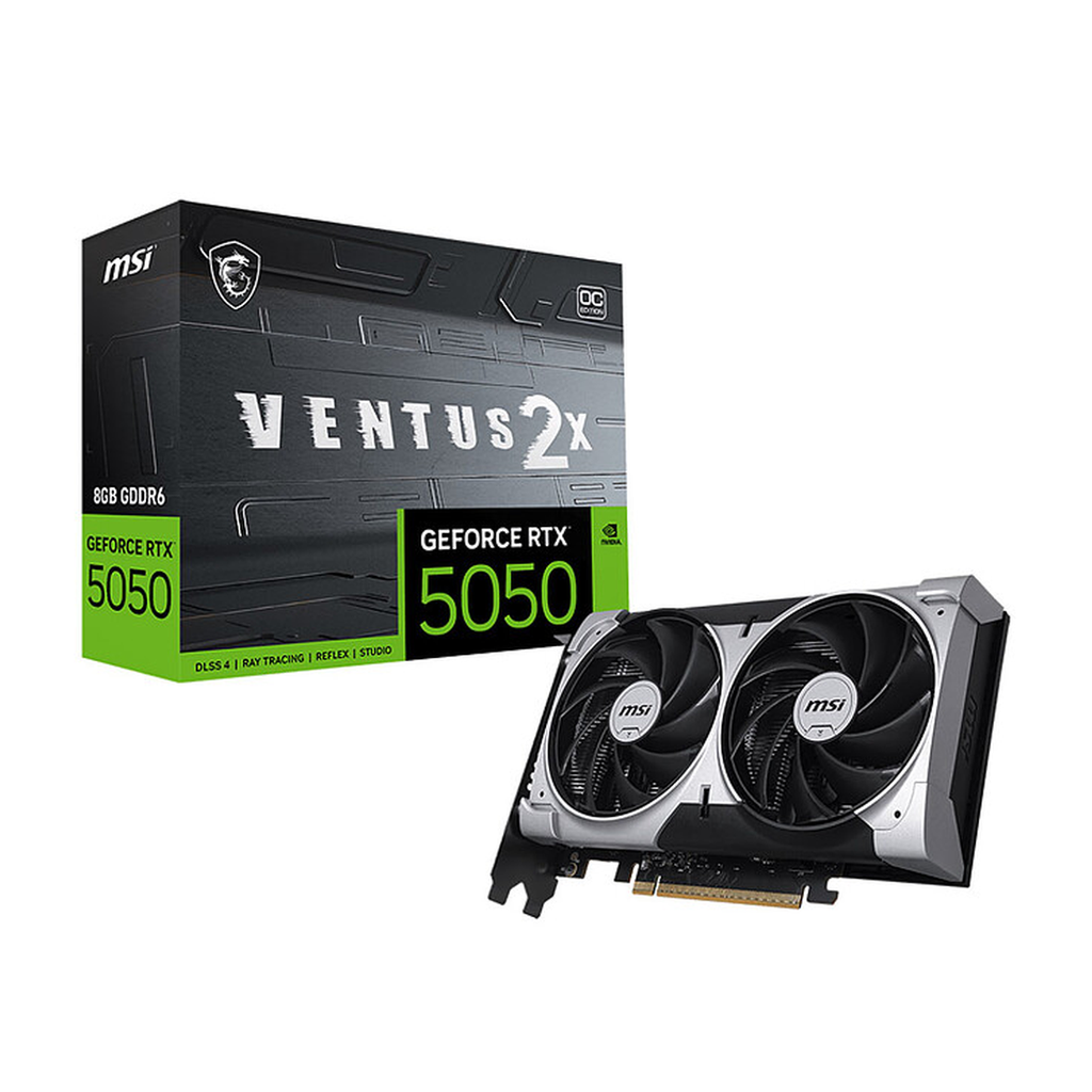 CARTE GRAPHIQUE MSI GEFORCE RTX 5050 8G VENTUS 2X OC
