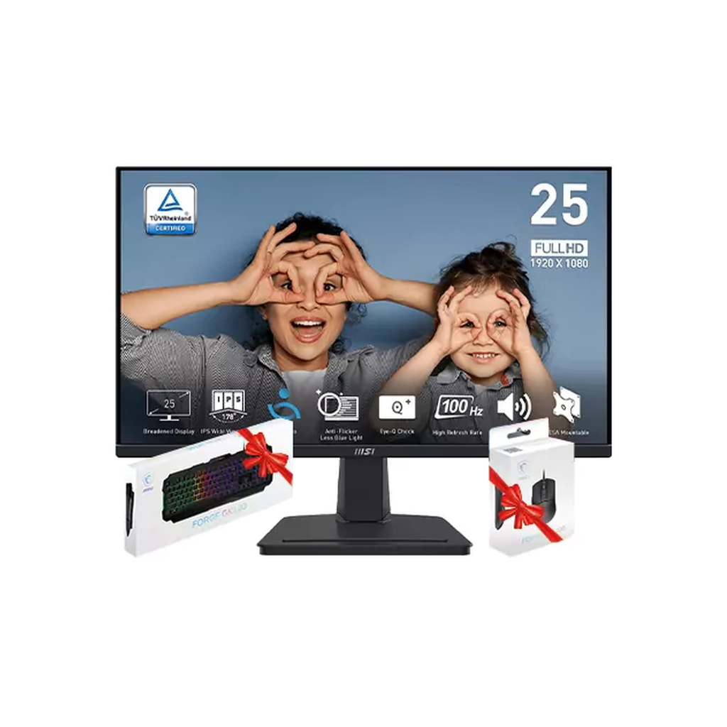 BUNDLE MONITEUR MSI PRO MP251 24.5" 100HZ + GM100 + GK100