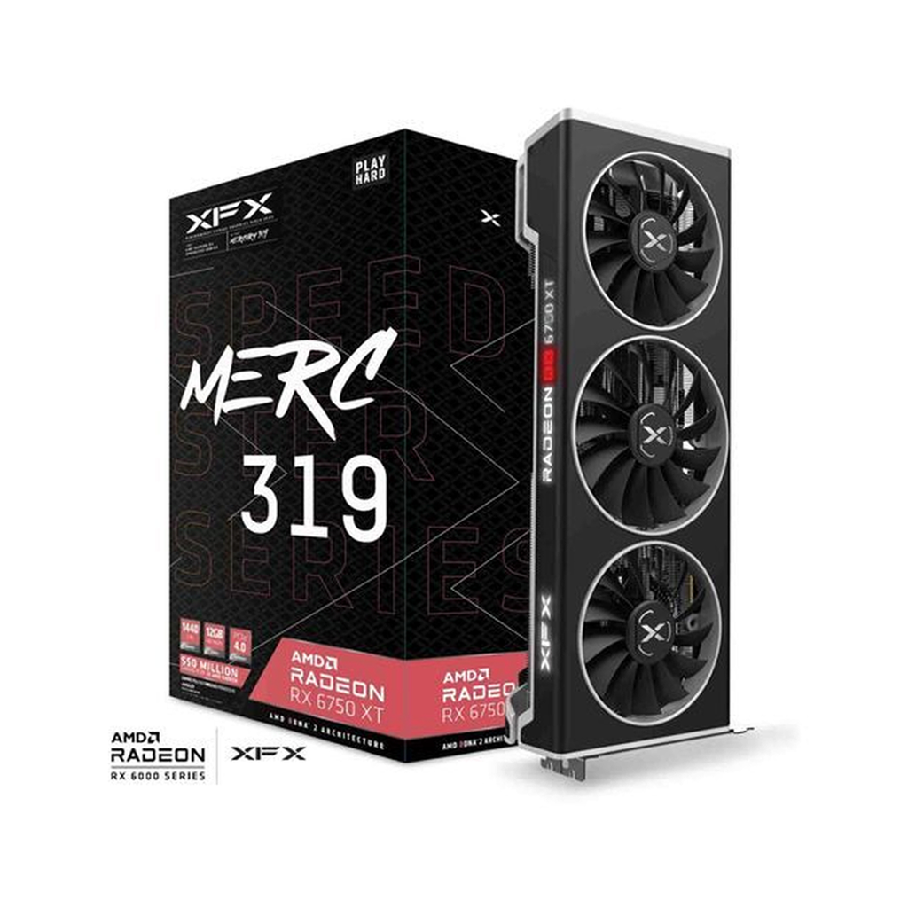 CARTE GRAPHIQUE XFX AMD RADEON RX 6750 XT 12GB ( Speedster MERC 319 )