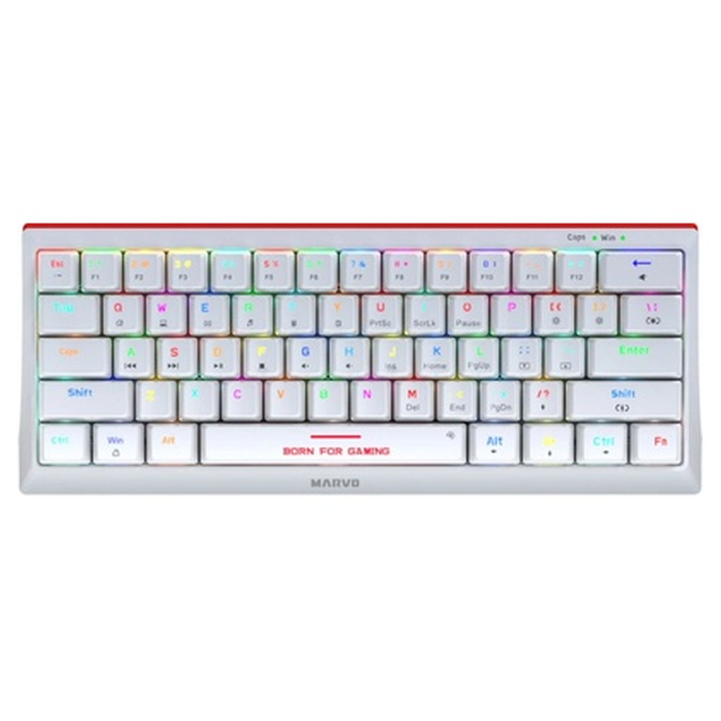CLAVIER MARVO KG962G HECATE 61 EN WHITE (RED SWITCHES)