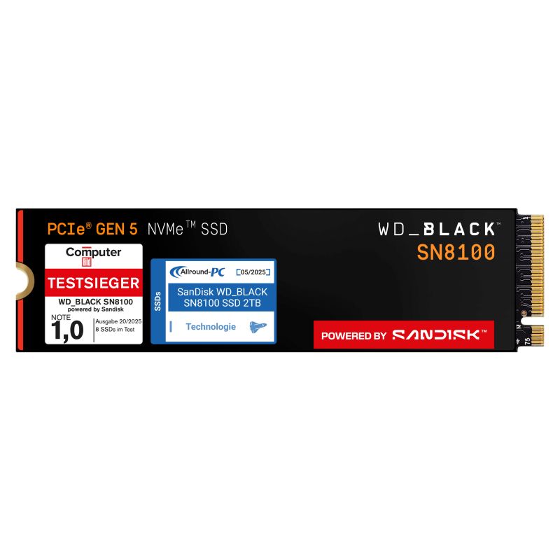 SSD NVME WD BLACK SN8100 2TB GEN5