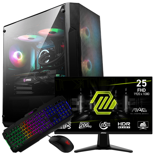 SETUP GAMER R5 5600/RTX5050/16Go/500Go + MP251 + GK100 + GM100