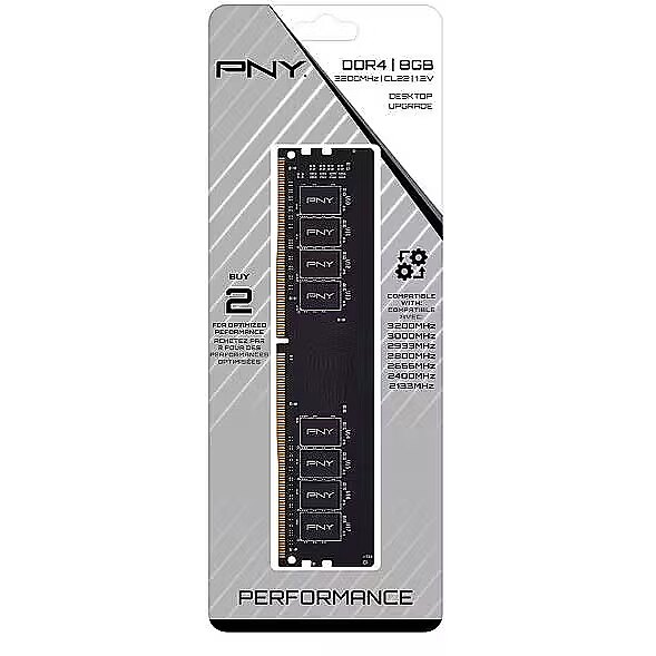 RAM PNY 8GB 3200MHz DDR4 (MD8GSD43200-SI)