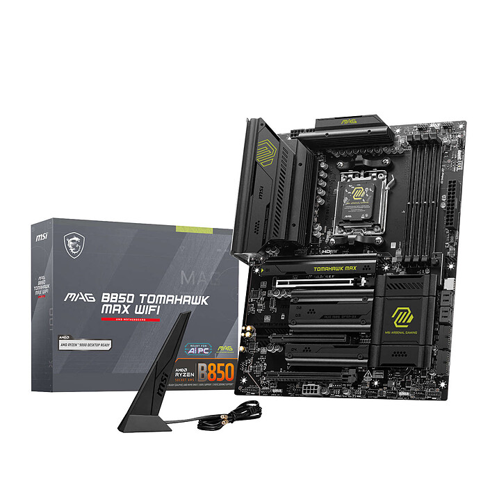 CARTE MERE MSI MAG B850 TOMAHAWK MAX WIFI DDR5