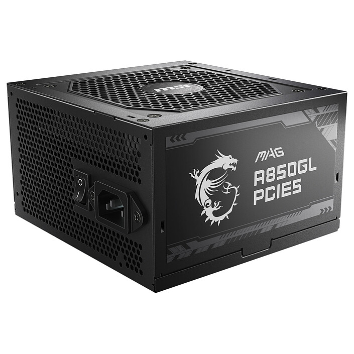 ALIMENTATION MSI MAG A850GL PCIE5 80PLUS GOLD NOIR
