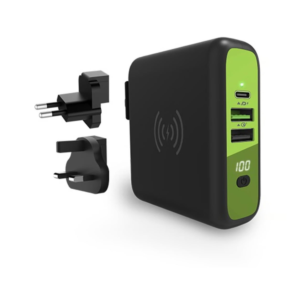 CHARGEUR SANS FIL GOUI MBALA + POWER BANK 8000 MAH QI + CHARGEUR MURAL