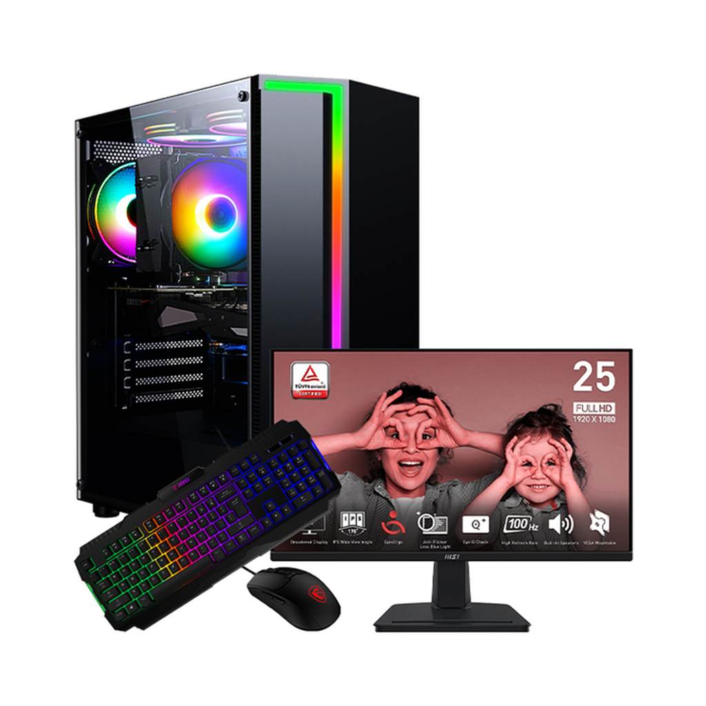 SETUP GAMER R3 3200G/8Go/256Go + MP251 + GK100 + GM100