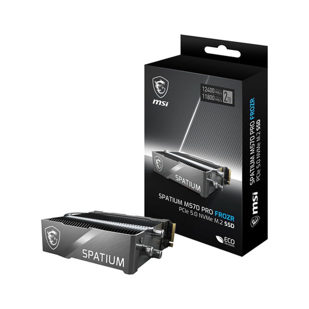 SSD NVME MSI SPATIUM M570 PRO PCIe 5.0 M.2 2TB FROZR