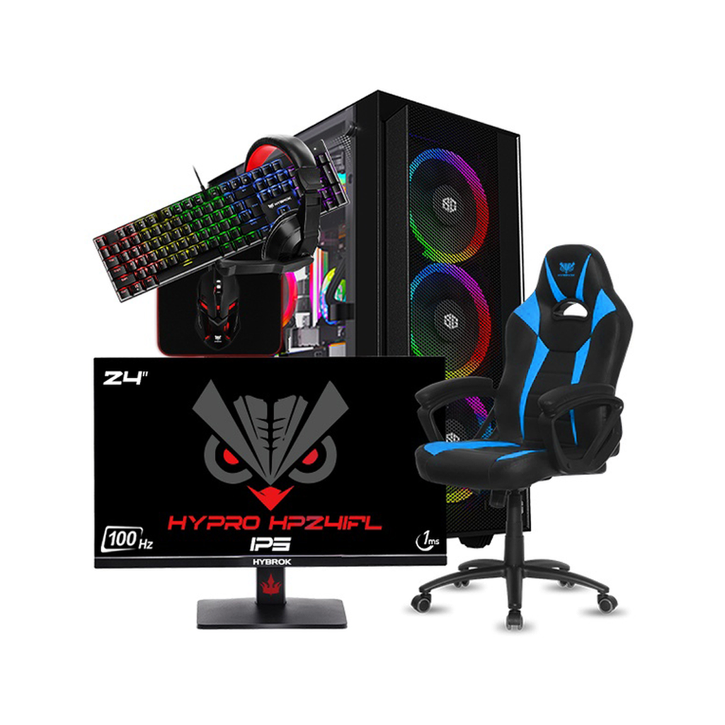 SETUP GAMER i5 10400F/GT1030/16Go/240Go + MP251 + R-ONE + GK100 + GM100