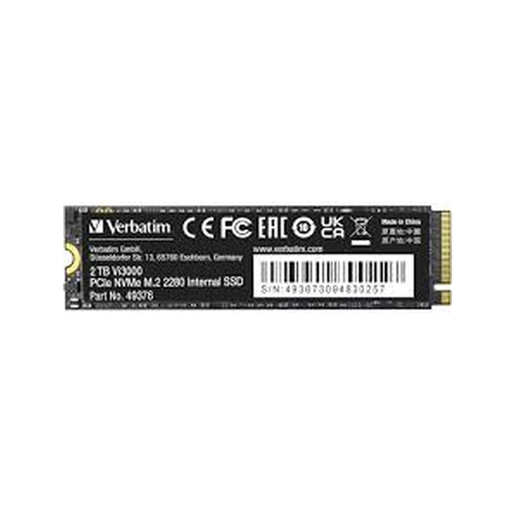SSD NVME VERBATIM Vi3000 2TB M.2 PCle GEN3X4