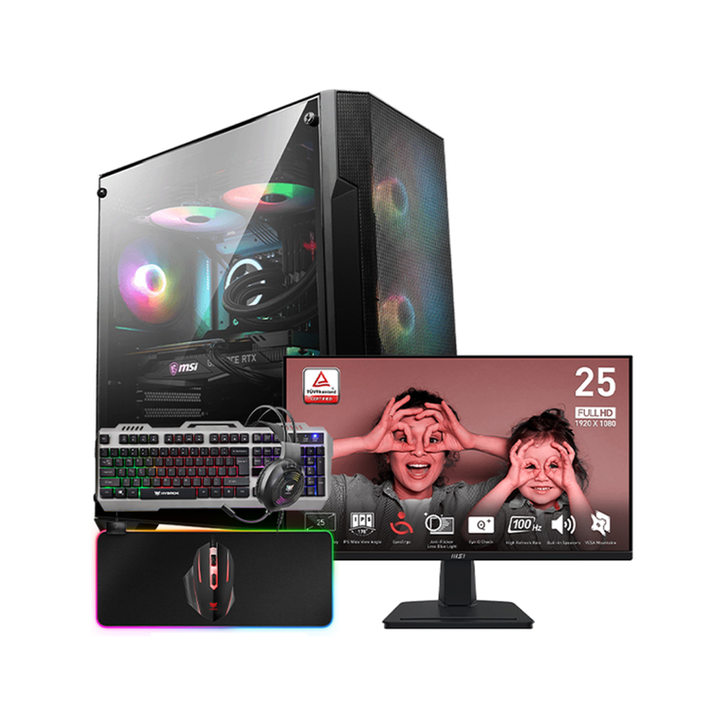 SETUP GAMER i5 10400F/RX5500XT/16Go/240Go + MP251 + GK30