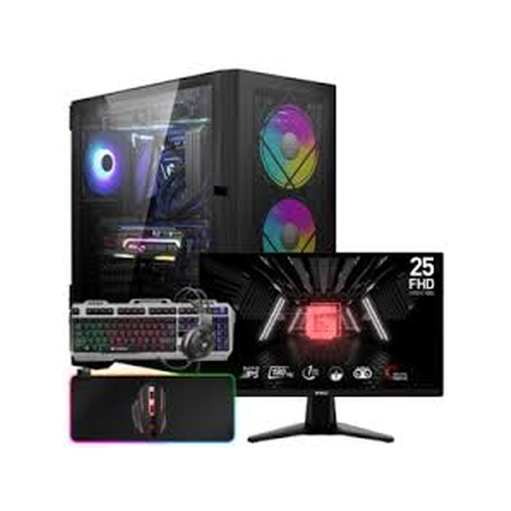 SETUP GAMER R5 5600X/RX6700XT/16Go/1To + G255F + HPG100