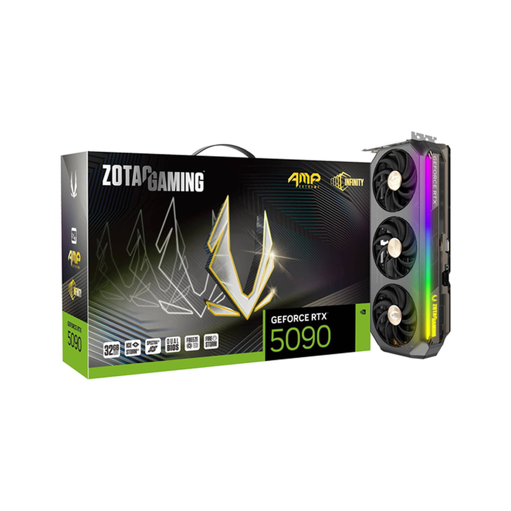 CARTE GRAPHIQUE ZOTAC GAMING GEFORCE RTX 5090 AMP EXTREME INFINITY 32GB GDDR7