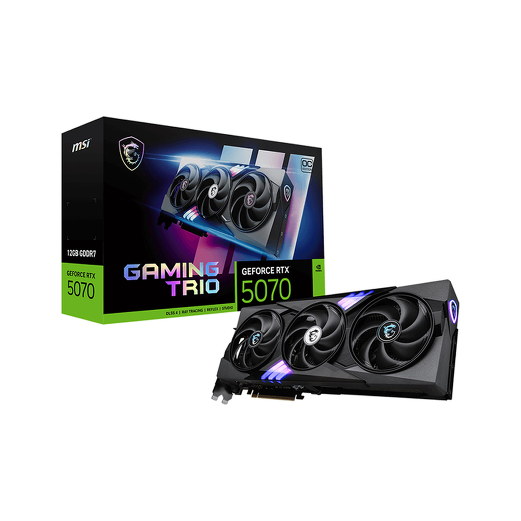 CARTE GRAPHIQUE MSI GEFORCE RTX 5070 12G GAMING TRIO OC