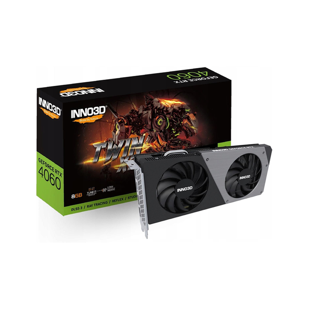 CARTE GRAPHIQUE INNO3D GEFORCE RTX 4060 TWIN X2 8GB GDDR6