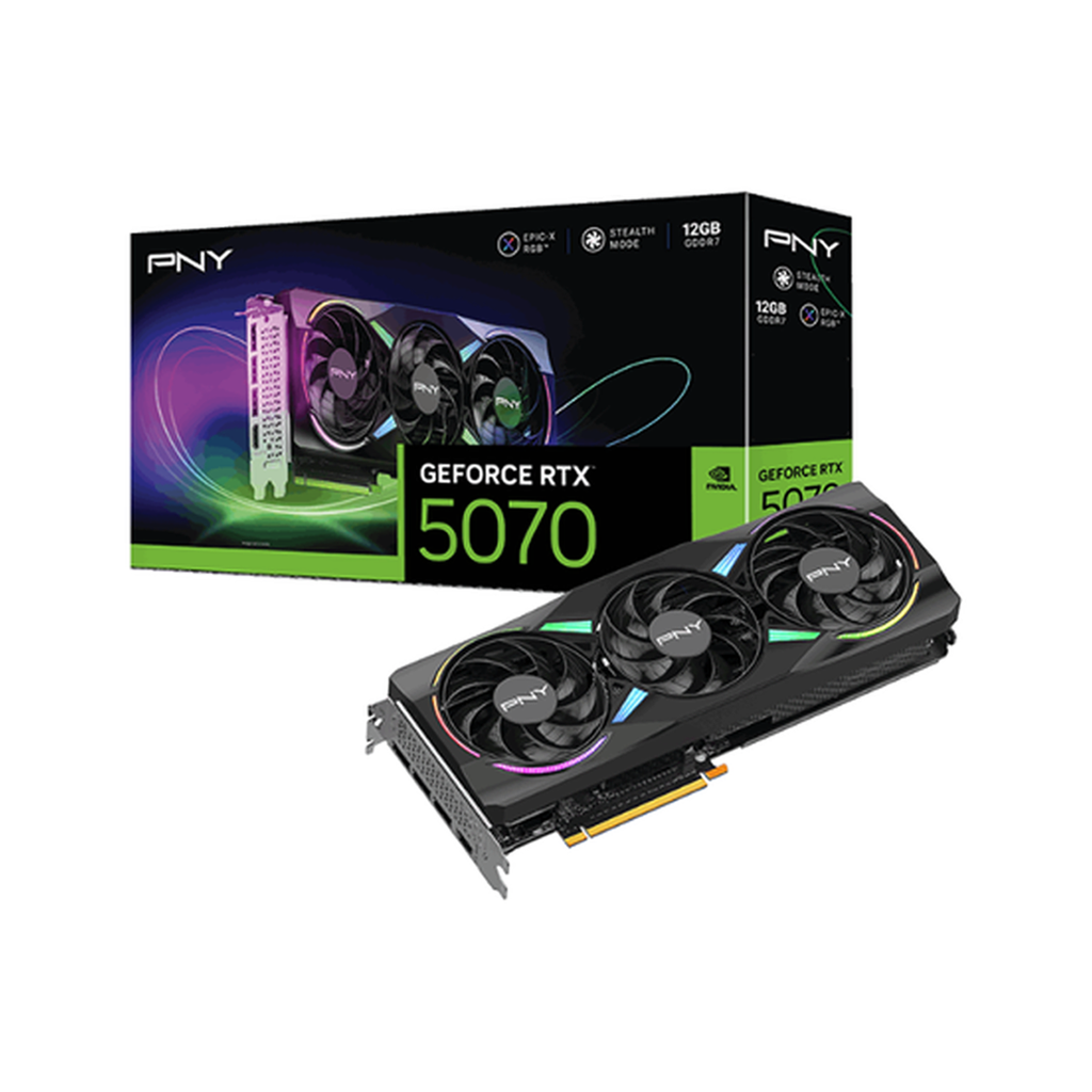 CARTE GRAPHIQUE PNY GEFORCE RTX 5070 12GB TRIPLE FAN