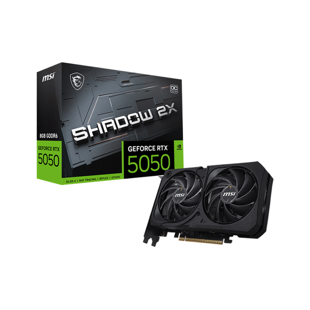 CARTE GRAPHIQUE MSI GEFORCE RTX 5050 8G SHADOW 2X OC