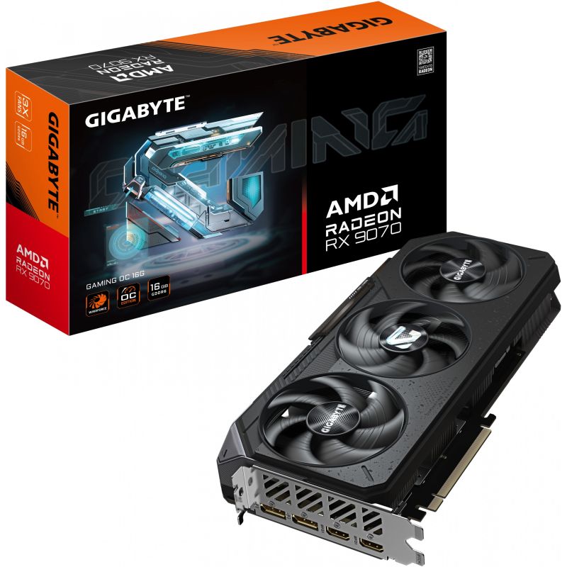 CARTE GRAPHIQUE GIGABYTE AMD RADEON RX 9070 16GB GAMING OC GDDR6