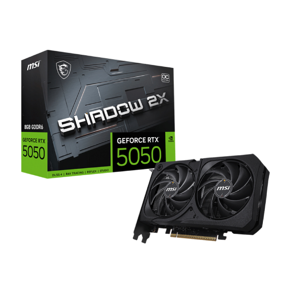 CARTE GRAPHIQUE MSI GEFORCE RTX 5050 8G SHADOW 2X OC BULK