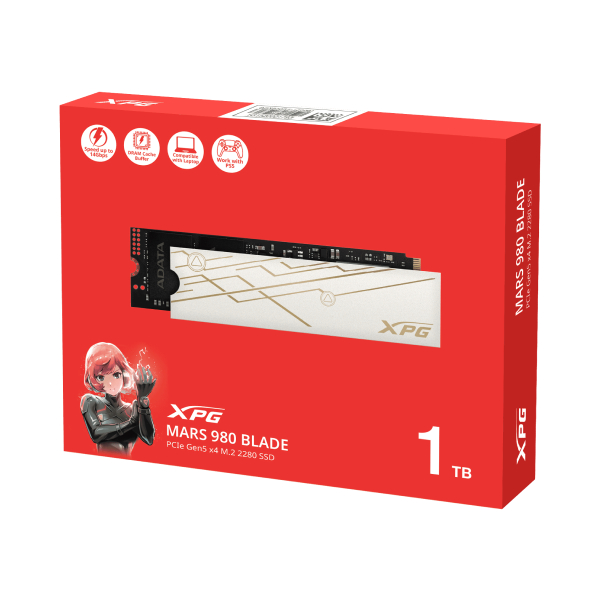 SSD NVME XPG MARS 980 BLADE 1TO M.2 PCIE GEN5