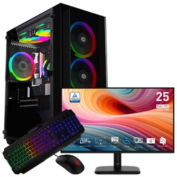 [SG-10340] SETUP GAMER R5 5500/RTX5050/16Go/500Go + MP251L E2 + GK100 + GM100