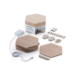 [SG-6015] LUMINAIRE NANOLEAF ELEMENTS WOOD LOOK HEXAGONS STARTER KIT 7 PACK